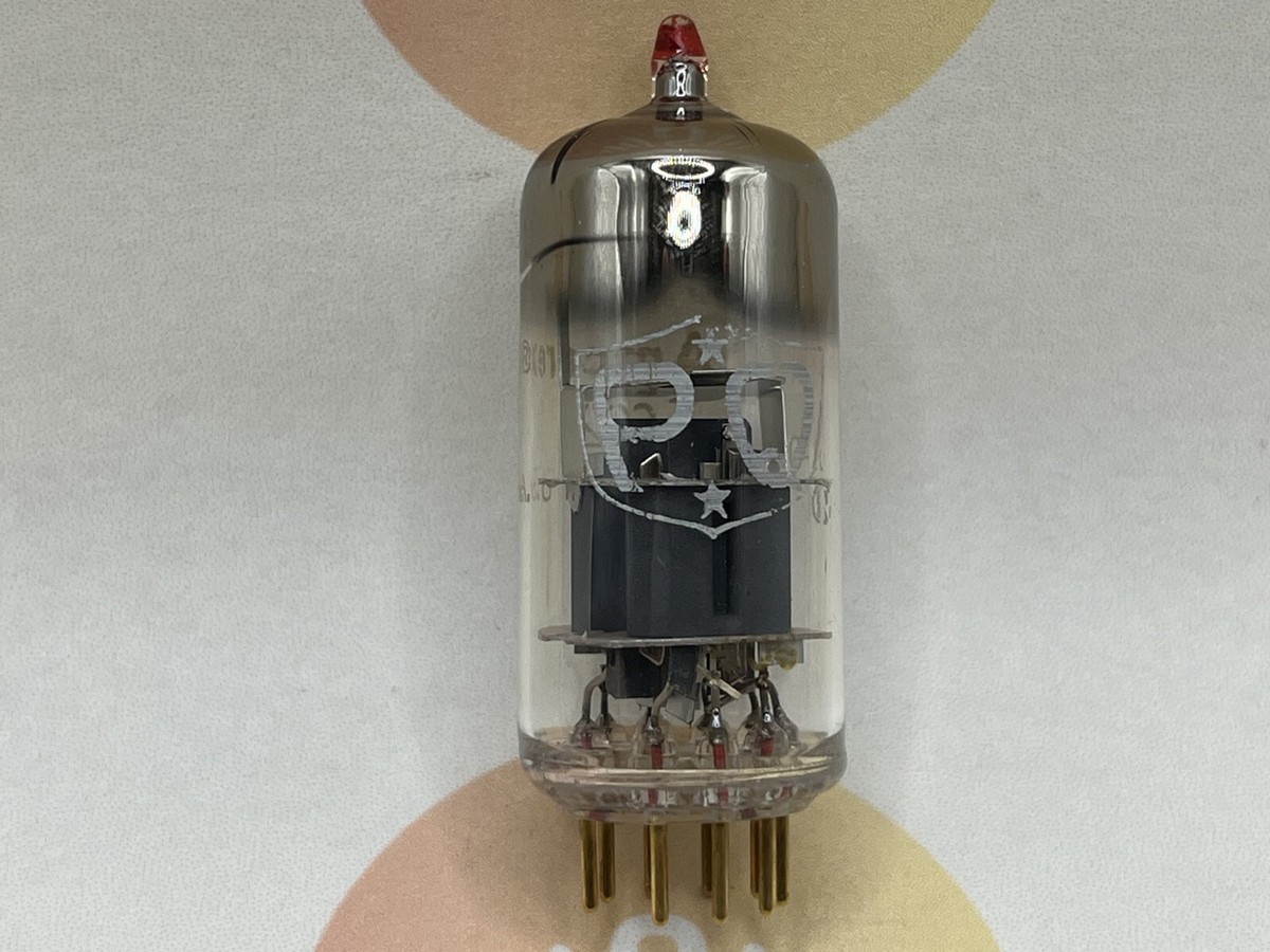 1x Amperex E88CC 6922 PQ USA D-getter Red Tip - New York 1960