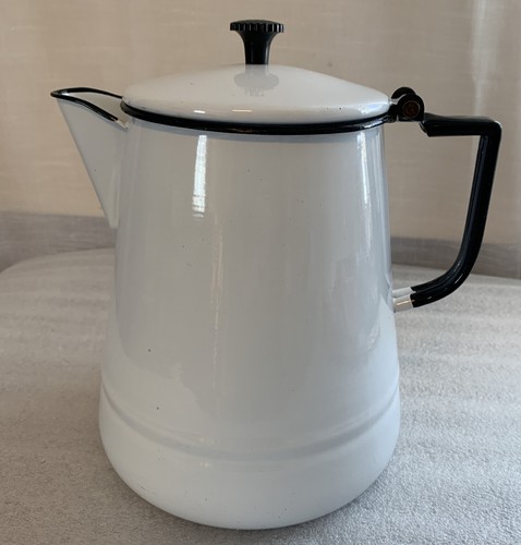 Vtg Enamelware med-Large Cowboy Coffee 
