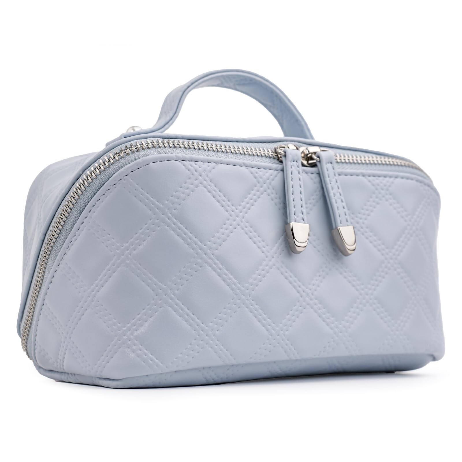 Large Travel Makeup Bag with Spacious Capacity Portable Cosmetic Organizer Pouch for Women