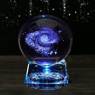 Zulux Galaxy Crystal Ball - Galaxy Balls for Kids with LED
