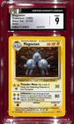 CGC 9 1999 Pokemon Base Set Holo Magneton #9