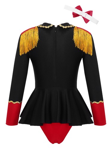 Kids Girls Ringmaster Circus Fancy Dress Costume Carnival Cosplay Party Outfits - Picture 27 of 46