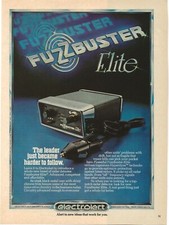 Vintage Print Ad Electrolert Fuzzbuster Elite Radar Detector - Aug 1980
