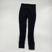 lululemon lattice leg  women's black size 2 athleisure yoga leggings