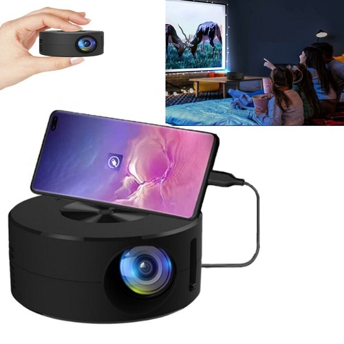 Portable Mini Projector 1080p LED Wired Home Theater Cinema For iPhone ...