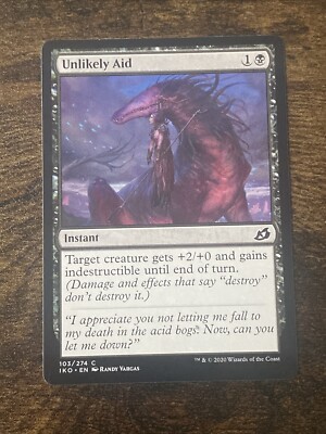 Unlikely Aid Ikoria: Lair of Behemoths 103/274 MTG Magic The Gathering S1900*