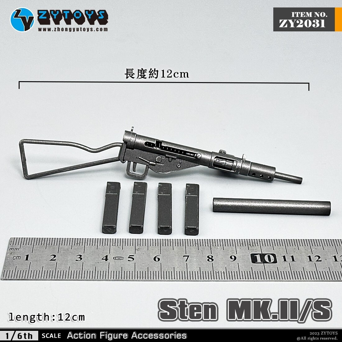 トイガン stan ZYTOYS 1:6 ZY2031 Sten Gun Rifle Weapon Model For 12'' Male