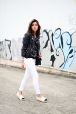 Mango Gorgeous Rollo Leather Biker Jacket - Size S - Blogger Fave
