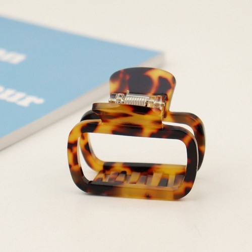 Hair Grab Clip Mini Hair Claw Acetic Acid Square Barrettes Daily - Picture 9 of 19