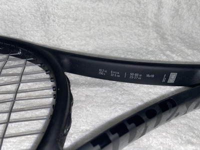 Wilson PROSTAFF 97L V13 G2 4 1/4 tennis racket Black Used Very 