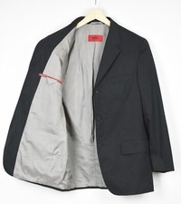 Manteau D'occasion Pour Homme En Coton Noir - Taille 48, Vintage, Longueur Longue