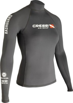 Cressi Dive Center Lady Rash Guard Short/SL- Protective Kurzarm Schwarz M/3 (40)
