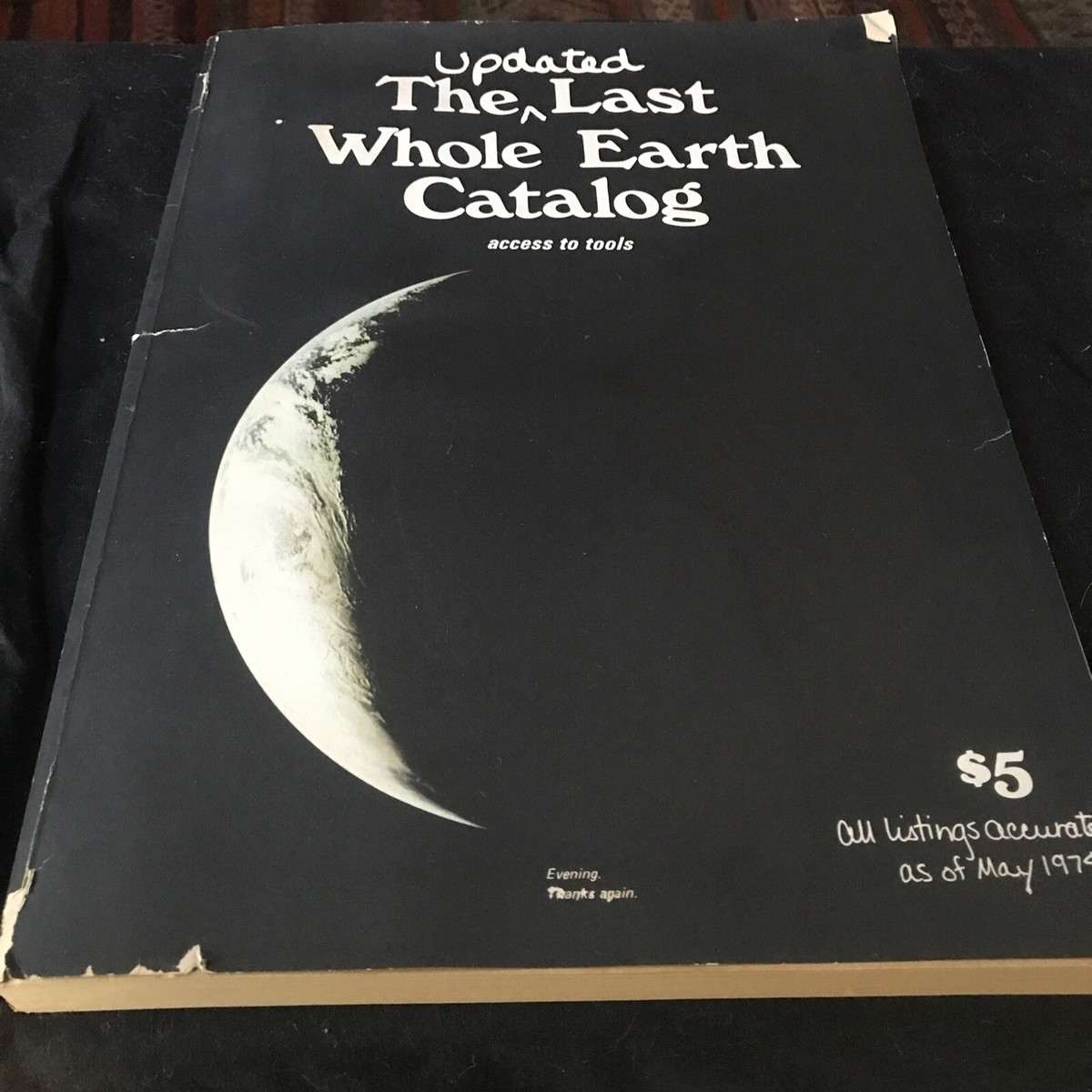 1974年 The LAST WHOLE EARTH CATALOG The (Updated) Last Whole Earth Catalog, Access to Tools book