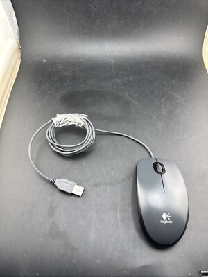 Logitech B100 Corded Mouse Wired USB Mouse for Computers and Laptops  