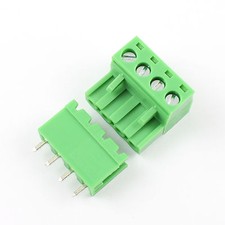 5Pcs 5.08mm Pitch 4 pin 4 way Screw Pluggable Terminal Block Plug Connector L