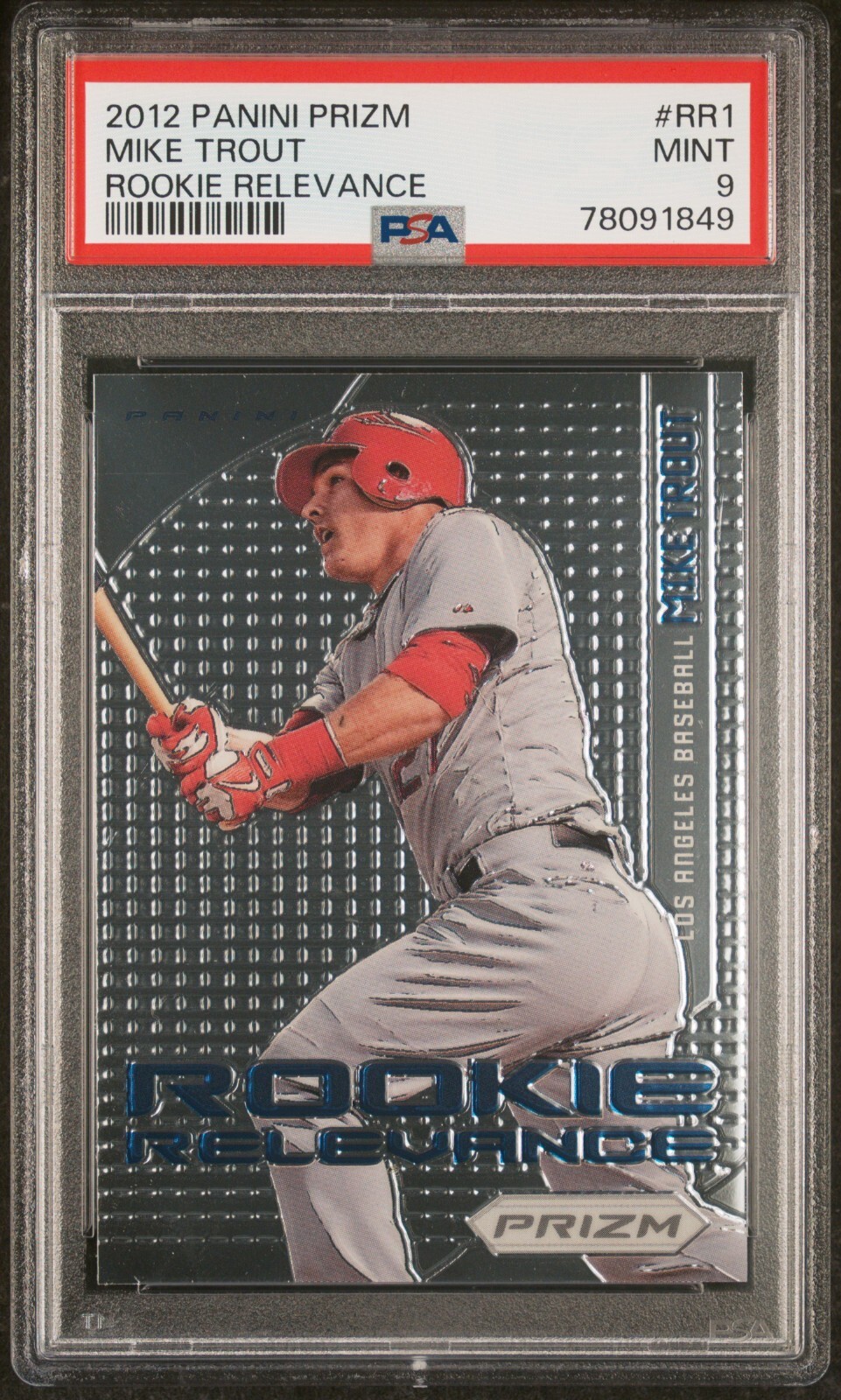 2012 Panini Prizm Rookie Relevance #RR1 Mike Trout PSA 9