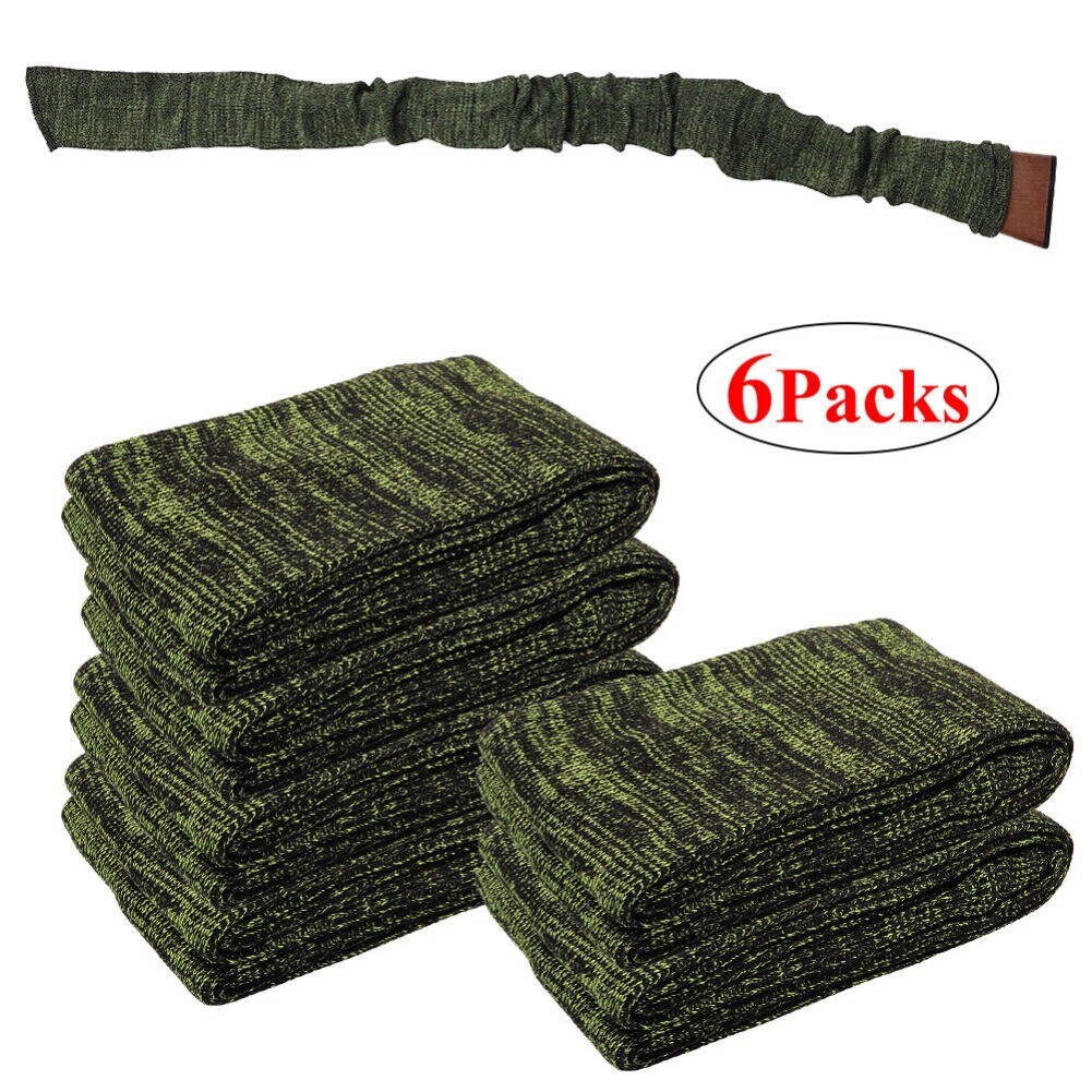 6pcs 54 Pouces Gun Socks Fusil De Chasse Vert Gun Socks Chasse Boîte