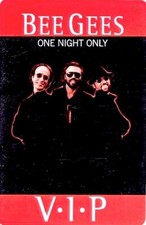 BEE GEES 1997 ONE NIGHT ONLY  BACKSTAGE PASS / BARRY