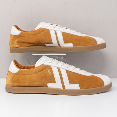 Lanvin Beige/White Suede Low Top Sneakers, Size 44 EU (11 US) | eBay