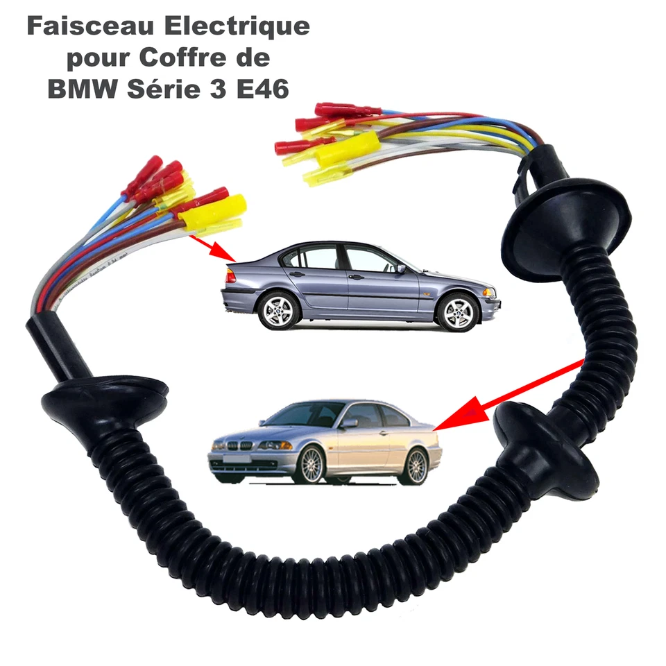 Kit de réparation Faisceau Cablage Coffre Hayon pour BMW E46 Berline / Coupé - Photo 3/4