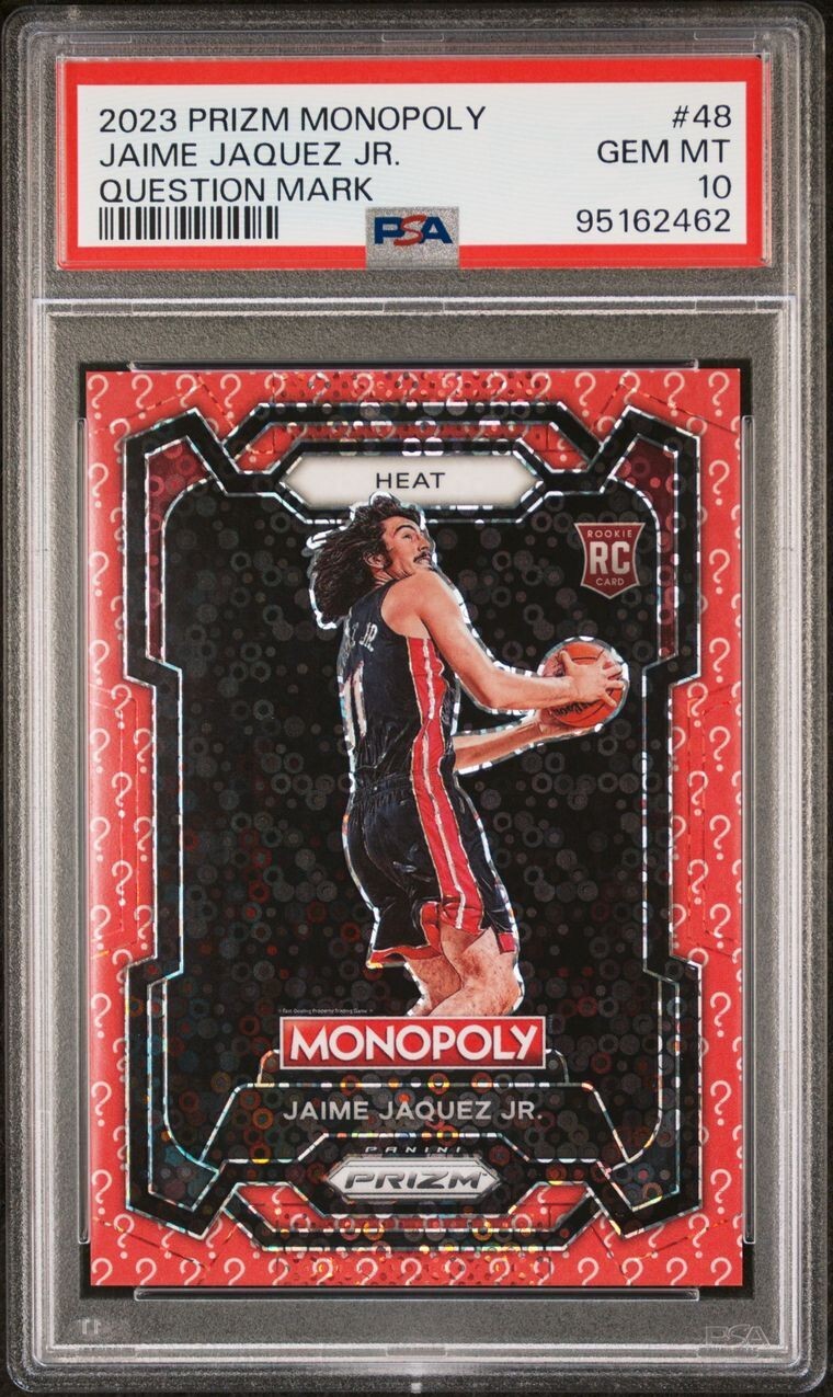 2023 Panini Prizm Monopoly Jaime Jaquez Jr RC Question Mark 25/25 #48 PSA 10