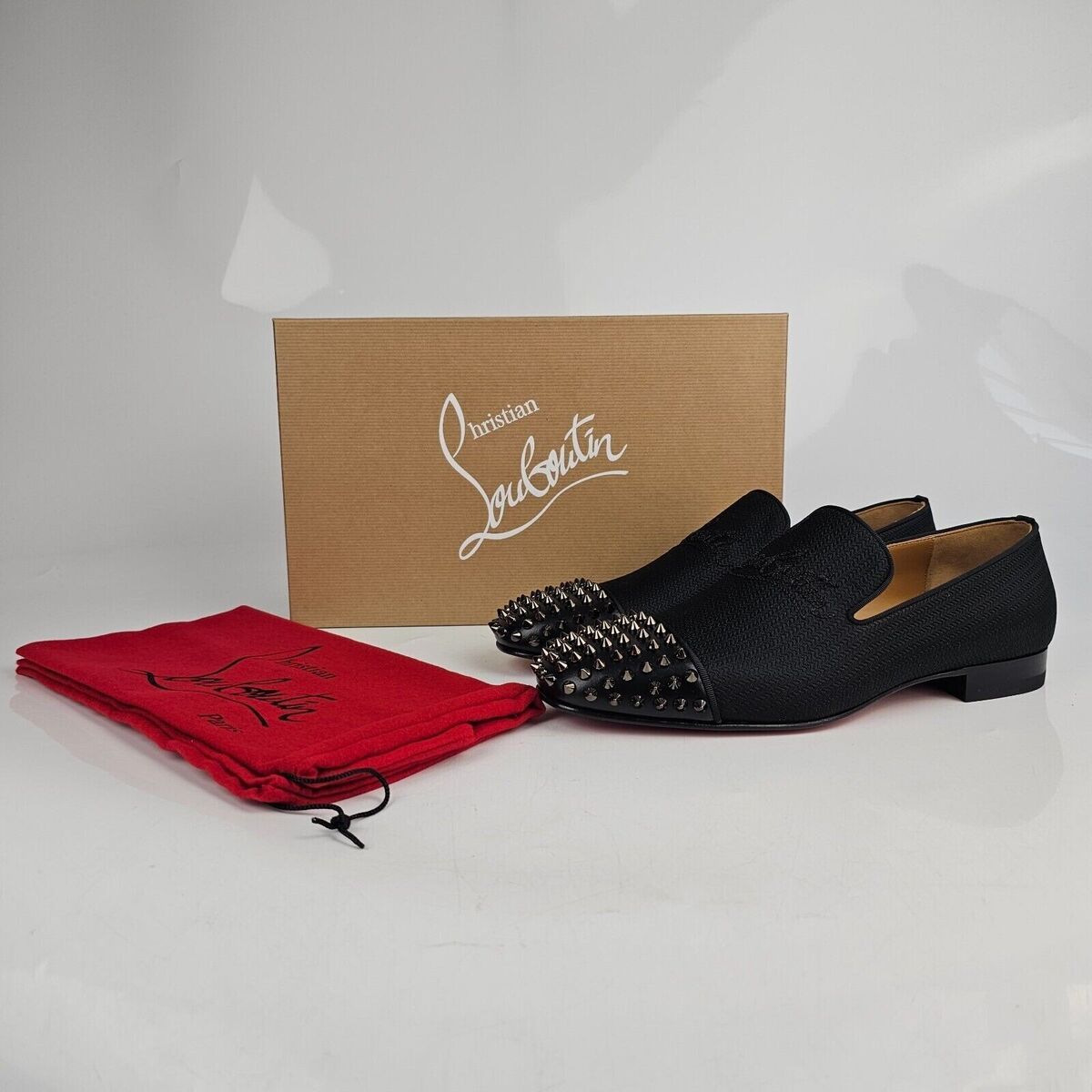 CHRISTIAN LOUBOUTIN Spooky Black Loafers New Size 41 US 8 | eBay CHRISTIAN LOUBOUTIN Spooky Black Loafers New Size 41 US 8 | eBay