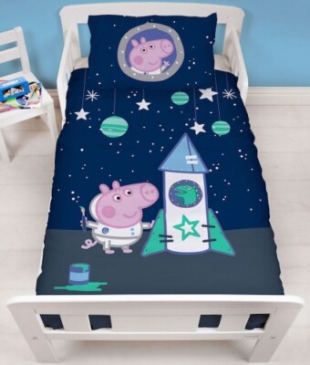 cot bed bedding peppa pig