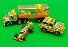 Micro Machines NTL Racing Motor Sports Chrome Car & Truck Set 1986