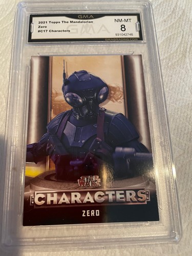 CERO 2021 TOPPS THE MANDALORIAN CHARACTERS # C17 CALIFICADO 8 L@@K - Imagen 1 de 2