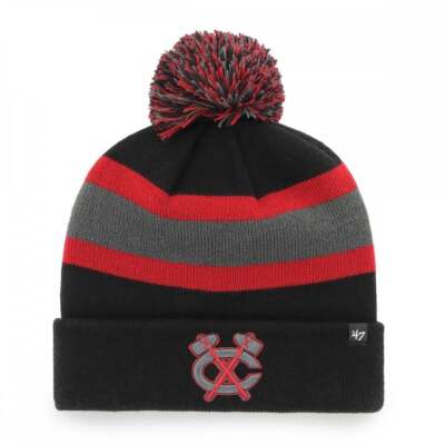 Chicago Blackhawks schwarz abbreakaway Beanie Strick