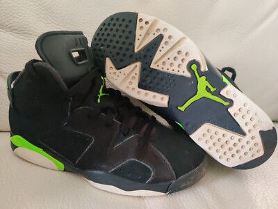Nike Air Jordan Size 3Y shoes Retro Kids Electric Green Black Basketball 