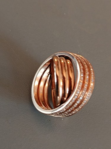Genialer Rosegold Ring Christ edelstahl OVP mehr als 100Zirkoniasteine NP 149€ - Bild 16 von 24