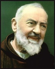 Quadro Moderno Padre PIO 30x38 cm Stampa su Tela Arredamento Casa Arte Design 