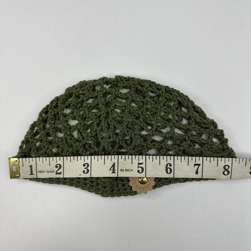 Handmade New Open Weave Fishnet Hobbii Rainbow Indian Cotton Knit Beanie- XXS/XS - Picture 7 of 9