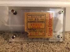 Jack Dempsey vs Gene Tunney ticket stub from Sep 23, 1926 ENCASED 