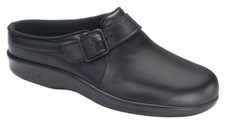SAS Womens Shoes Clog Black 10 Medium Slip on Buckle New In Box FREE SHIPPING