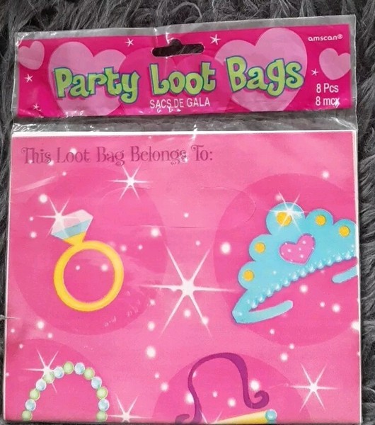 Amscan GeschenktüTen 8 StüCk FüR MäDchen PartytüTen Kindergeburtstag Neu!-image