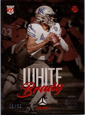 2021 Panini Luminance - Rookie Brady White #135 Orange /50 (RC)