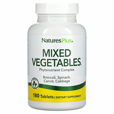 Nature's Plus, gemischtes Gemüse, 180 Tabletten