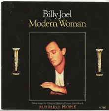 BILLY JOEL MODERN WOMAN RARE 1986 FRANCE PROMO SINGLE, MINT