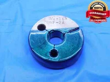 3/4 16 UNF 2A THREAD RING GAGE .75 .750 .7500 NO GO ONLY P.D. = .7029 CHECK