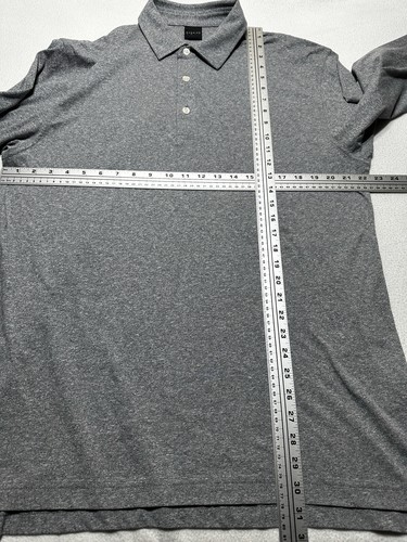 Dunning Golf Polo Shirt Mens XL Gray Performance Long Sleeve Adult Size Large - Picture 6 of 10