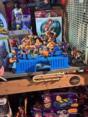 WWF Hasbro Vintage Wrestling Ring & 18+ hasbro figures | eBay