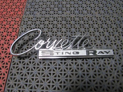 1963-1965 Corvette NOS GM 3797414 Sting Ray Emblem
