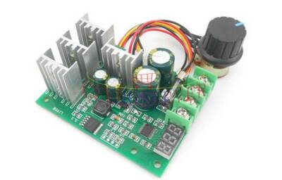 30A PWM Motor Speed Module Dimmer Current Regulator+ Display DC6-60V ...