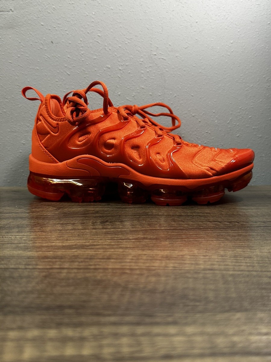 orange vapormax plus women's