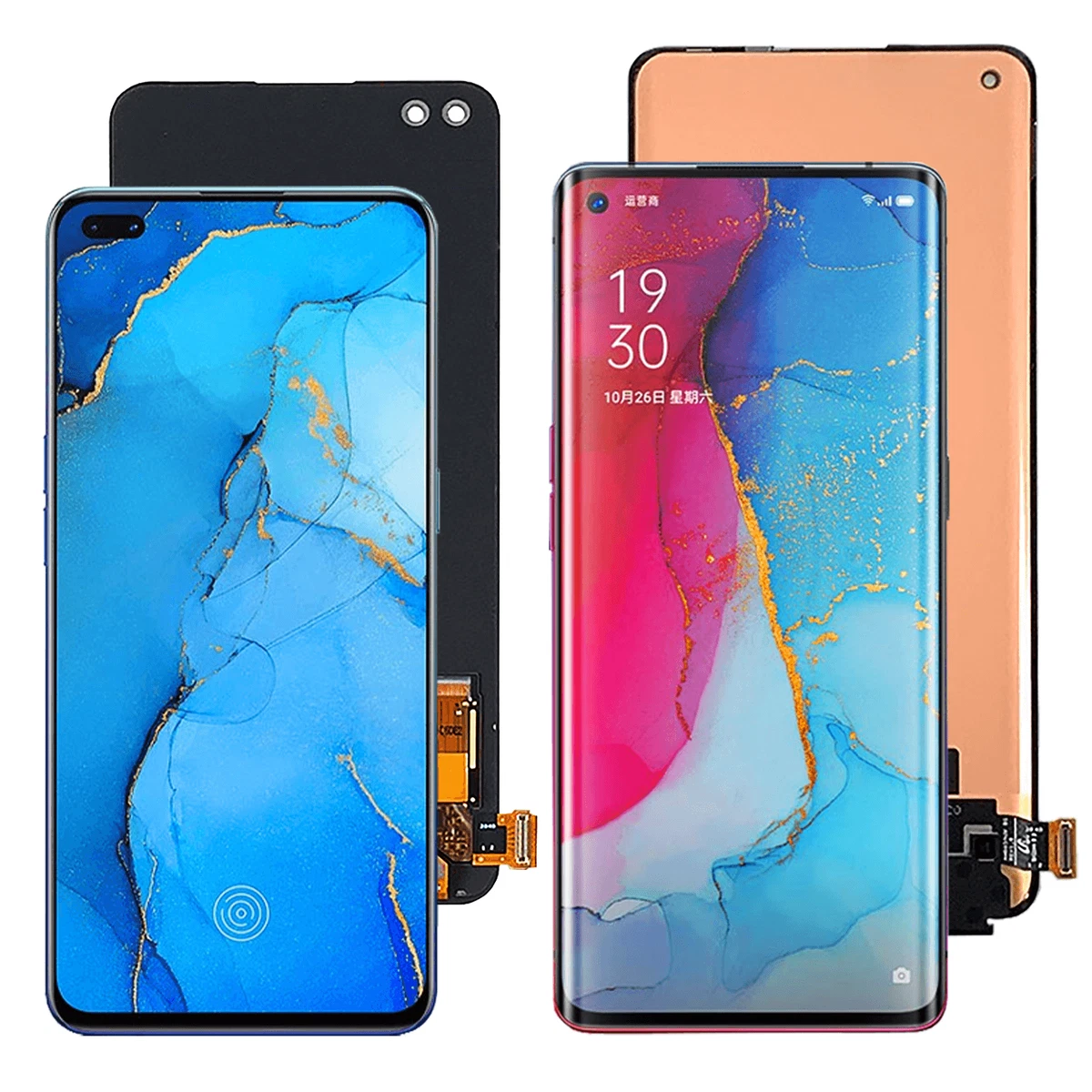 Original AMOLED For Oppo Reno3 Pro 4G / 5G LCD Display Touch Screen  Replacement