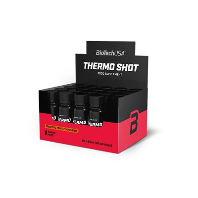 THERMO SHOT 20 x 60ml - Tropical Fruit - Unterstützung für Energie & Fettabbau