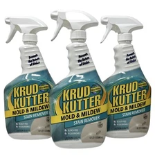 Krud Kutter Mold & Mildew Stain Remover Spray Floral Fragrance 32 oz (3 Pack)