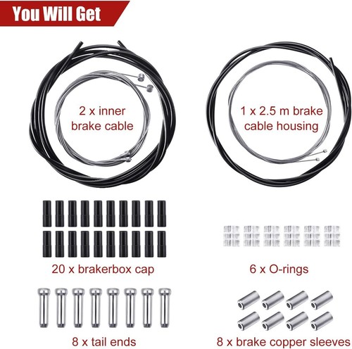 Universal Bicycle Shift and Brake Cable Kit - Durable and Reliable for All Bikes - Picture 5 of 9